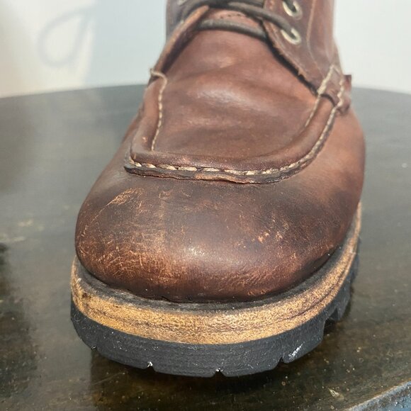 Officine Creative Moc Toe Logger Boots 8" Leather Lug Tread Size 10D M US - Picture 8 of 15